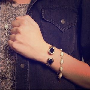 PINK Kendra Scott Andy Gold Pinch Bracelet